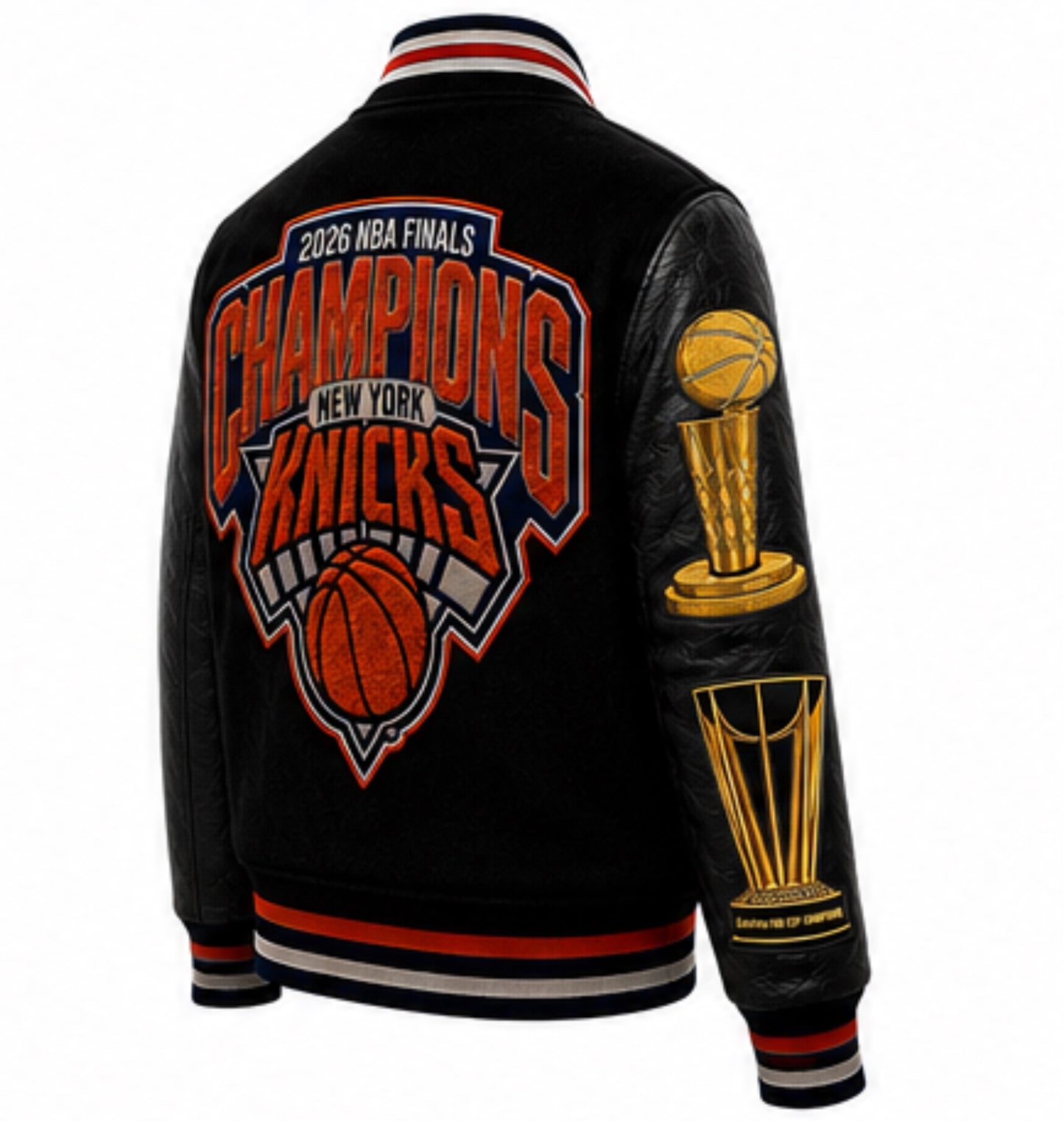 West On Road x Cash Cow NYC – This Is Not A Dream Knicks Basketball Championship Jacket
