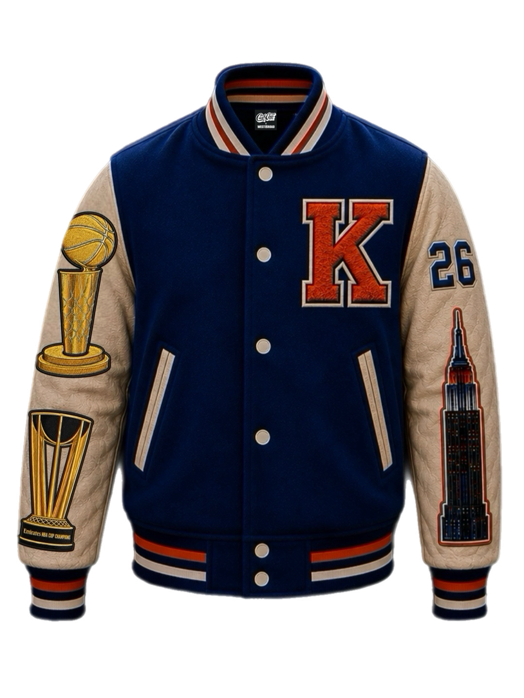 West On Road x Cash Cow NYC – This Is Not A Dream Knicks Basketball Championship Jacket