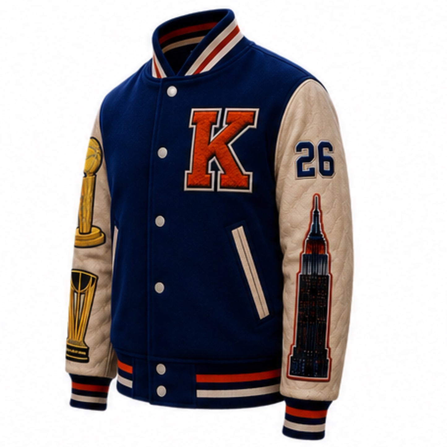 West On Road x Cash Cow NYC – This Is Not A Dream Knicks Basketball Championship Jacket