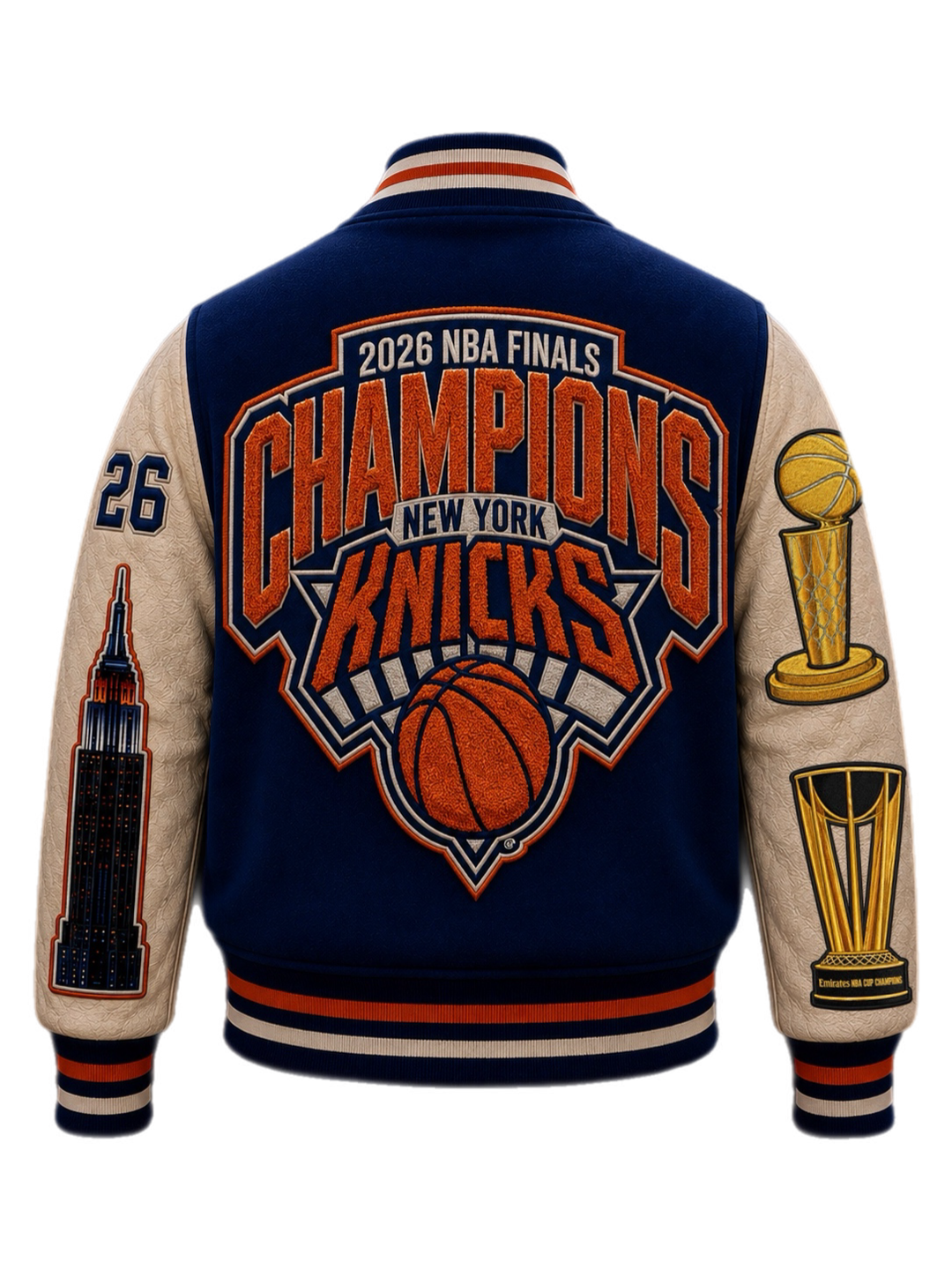West On Road x Cash Cow NYC – This Is Not A Dream Knicks Basketball Championship Jacket