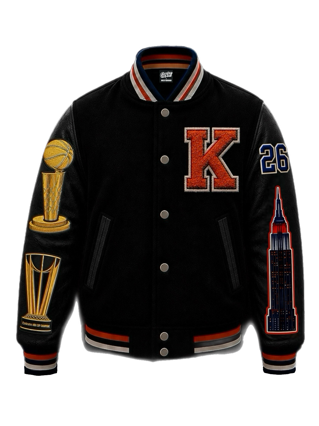 West On Road x Cash Cow NYC – This Is Not A Dream Knicks Basketball Championship Jacket
