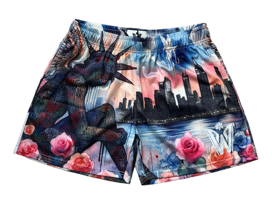 West On Road "SKYLINE DREAMS" Mesh Shorts
